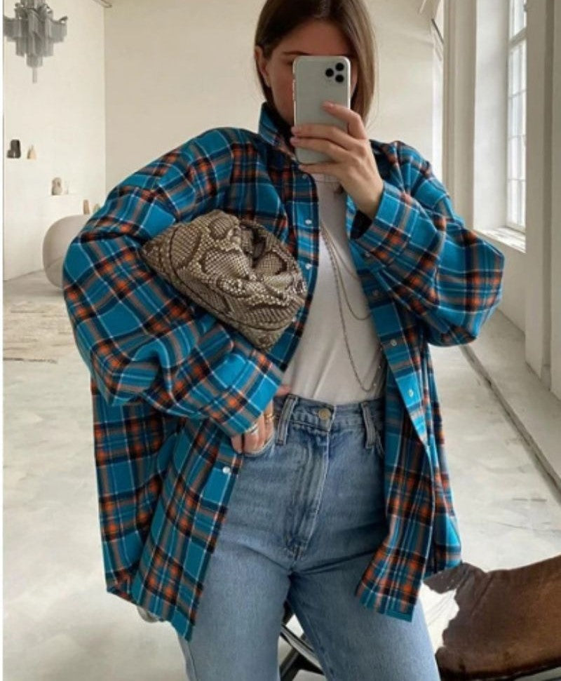 Fudus | Oversize Karo-Flanellhemd