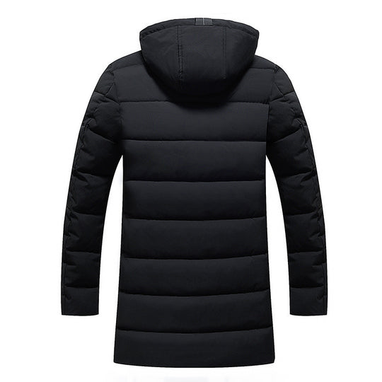 Damen Längliche Steppjacke mit Kapuze & Praktischen Taschen