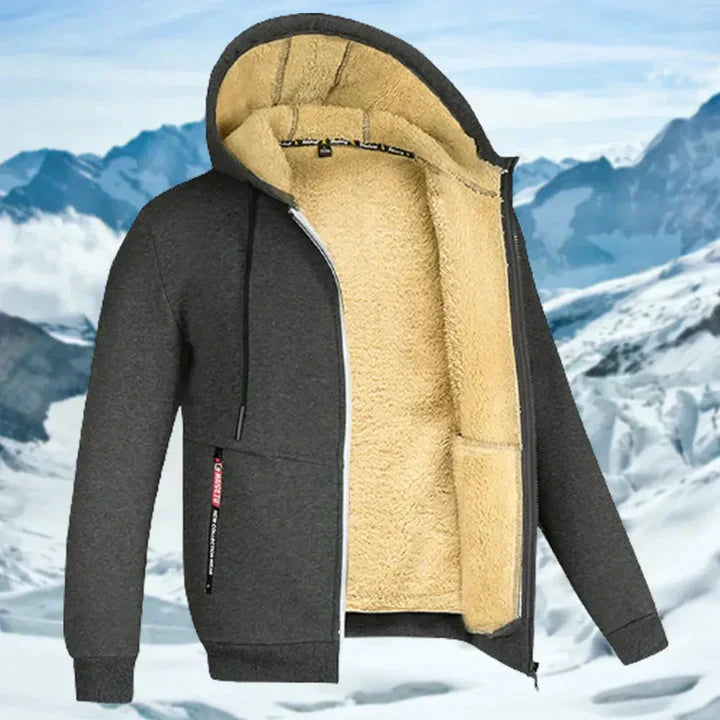 Herren Winterjacke mit Kapuze und Fleece