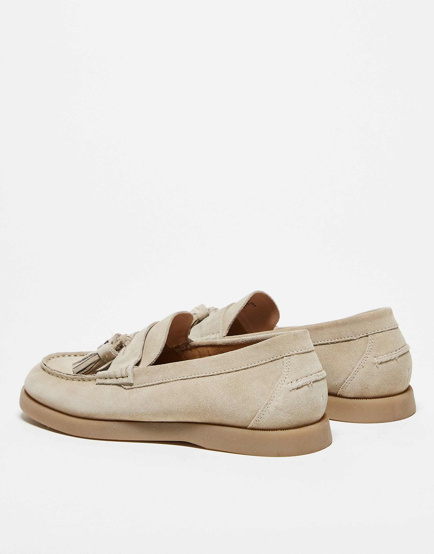 Damen Luxe Wildleder Loafers Mit Quaste Detail