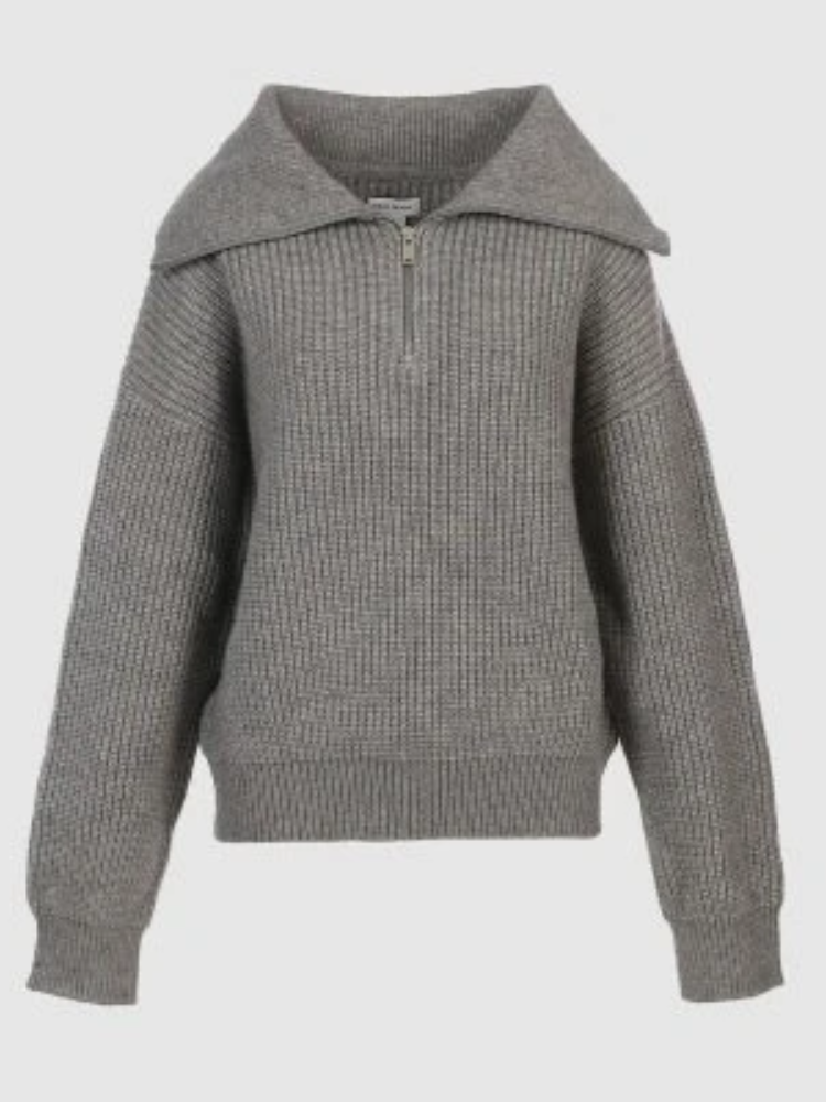 MonAmi Woll winddichte Pullover mit Reißverschluss Damen