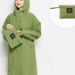 Damen Regenjacke Mit Kapuze Faltbare Wasserdichte Lange Jacke