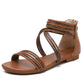 Damen Sandalen Mit Geflochtenen Riemen