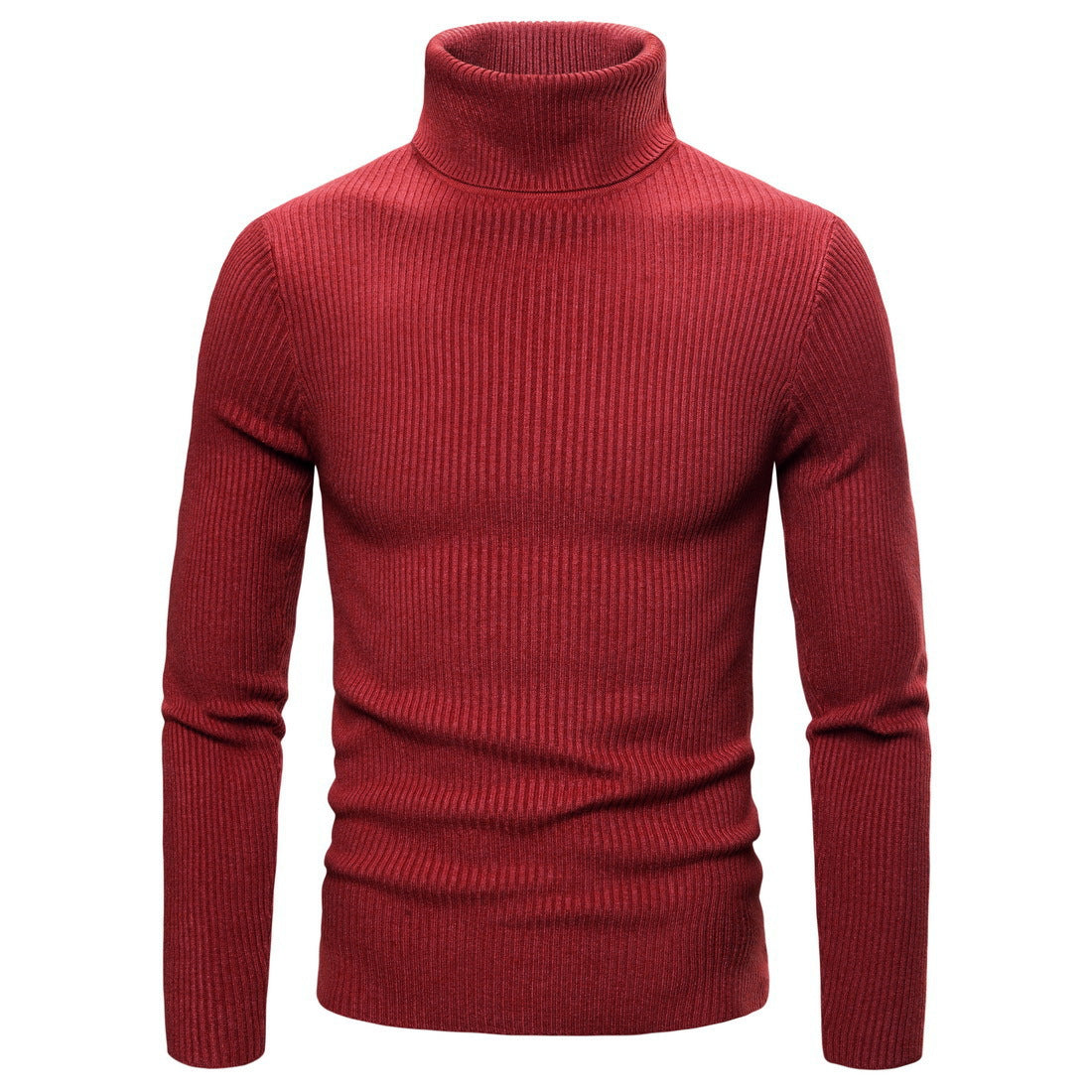 Damen Rollkragenpullover aus feinem Rippenstrick Fudus