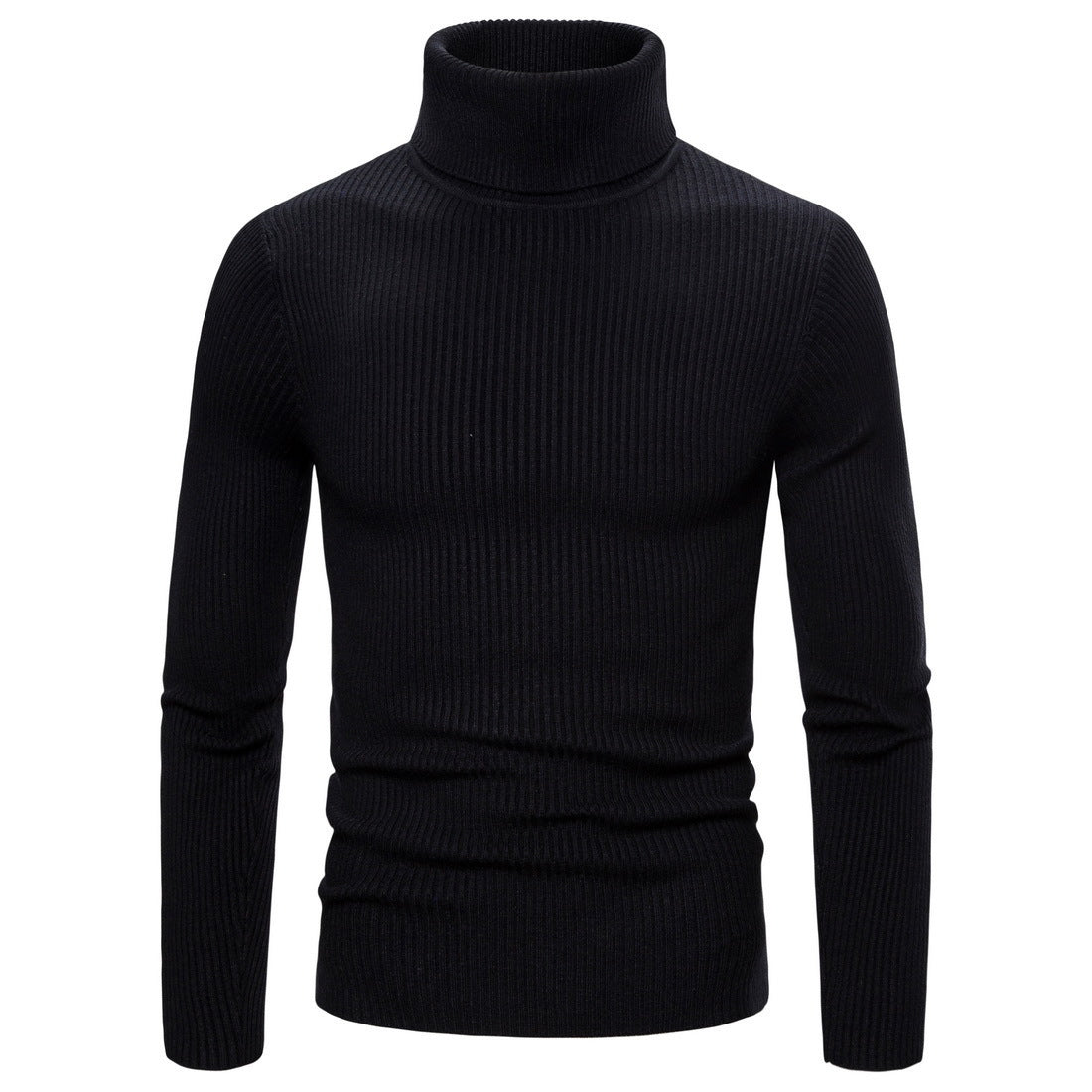 Damen Rollkragenpullover aus feinem Rippenstrick Fudus