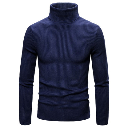 Damen Rollkragenpullover aus feinem Rippenstrick Fudus