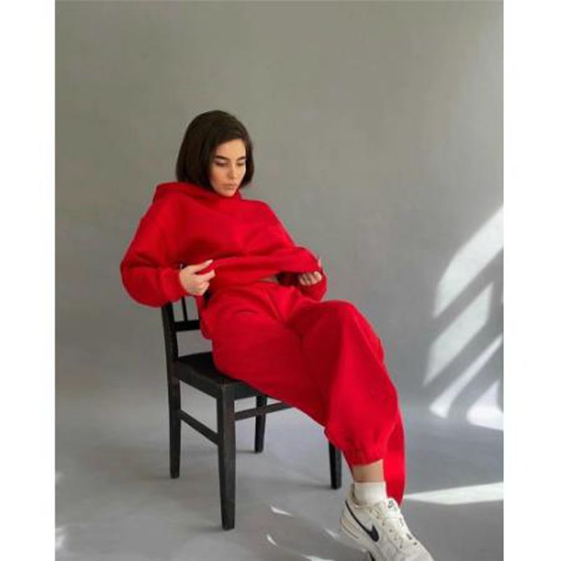 Damen lässiges Hoodie-Set mit oversize Schnitt Fudus