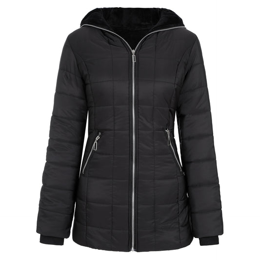 Damen Sportliche Funktionsjacke mit Kapuze und isolierendem Futter Fudus