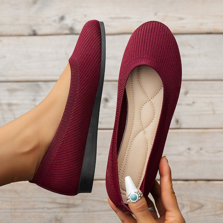 Damen Orthopädische Slip On Schuhe Atmungsaktiv Leicht Komfort