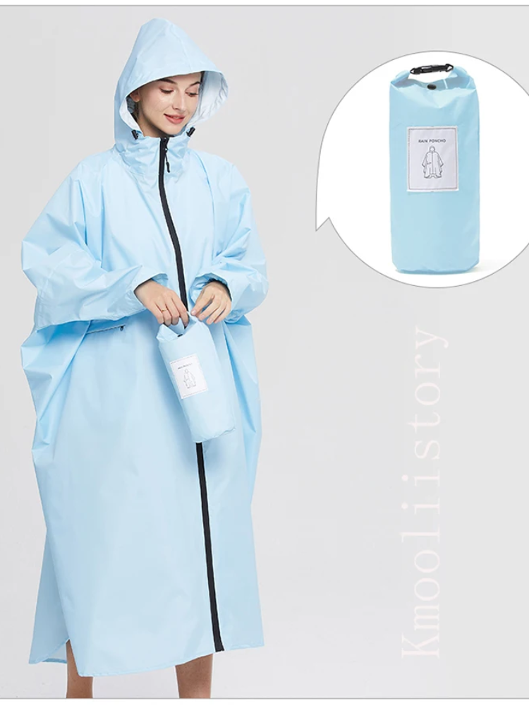 Damen Oversized Wasserdichte Regenjacke Leicht Kapuze Komfort