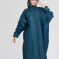 Oversized Damen Regenjacke mit Kapuze, Leichtgewicht Wasserdichte Jacke