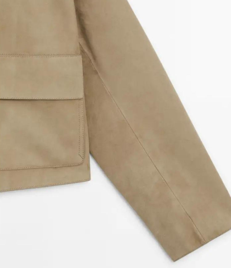 Wildlederjacke Klassisch Elegant