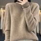 Damen Kaschmir Pullover Runder Ausschnitt Weicher Eleganter Strickpullover
