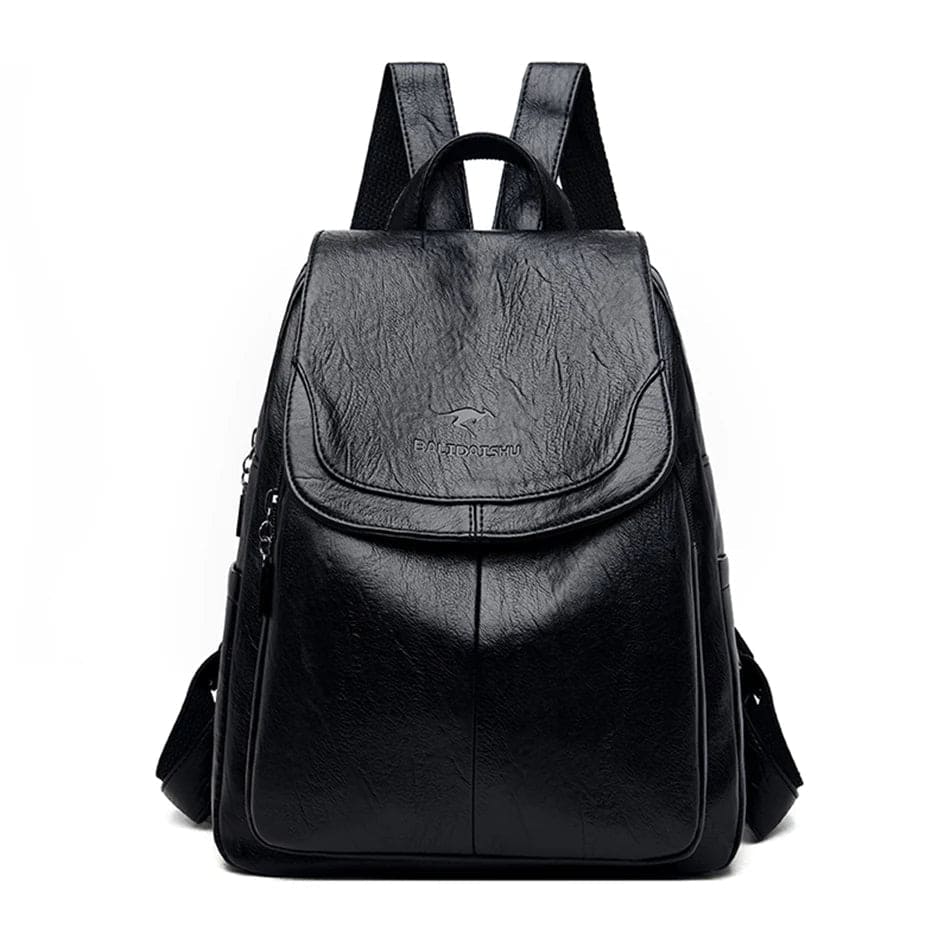 Damen Diebstahlsicherer Leder Rucksack