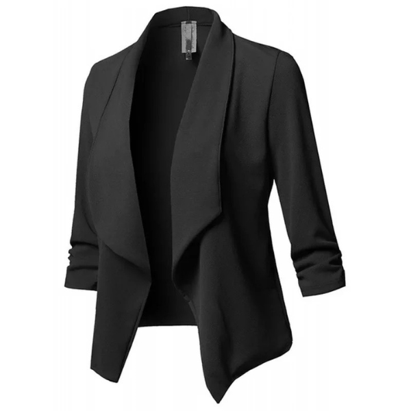 Damen Blazer Offene Vorderseite Elegant Leicht