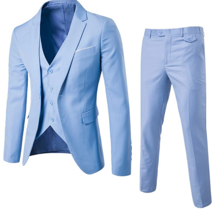 Herren Luxus Dreiteiliger Smoking Anzug Satz Formell