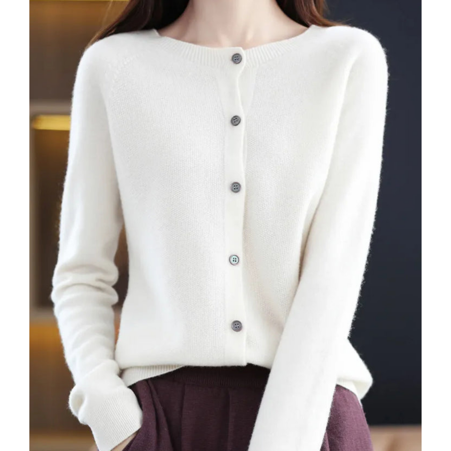 Cardigan Kaschmir Damen Elegant