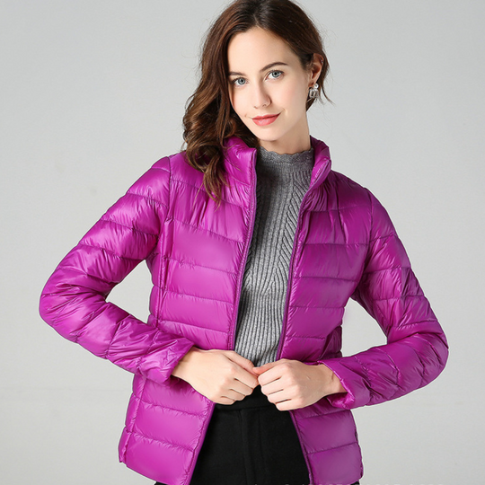 Damen Ultraleichte Isolierende Daunenjacke Bequem Alltag