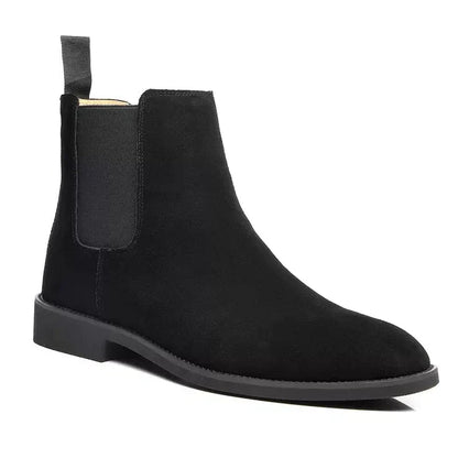 Unisex Luxe Kalb Wildleder Chelsea Boots Mit Leder Innensohle