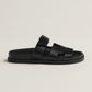 Fudus Herren Ledersandalen Cut Out Design Bequem Slip On