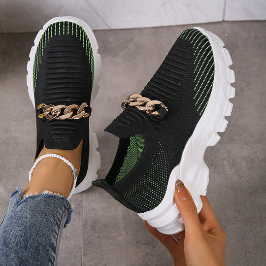 Damen Sneaker Lässig Atmungsaktiv Flexibel Modern