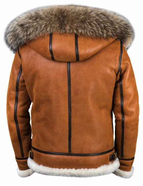 Nordische Luxus-Winterjacke mit Kapuze für Männer