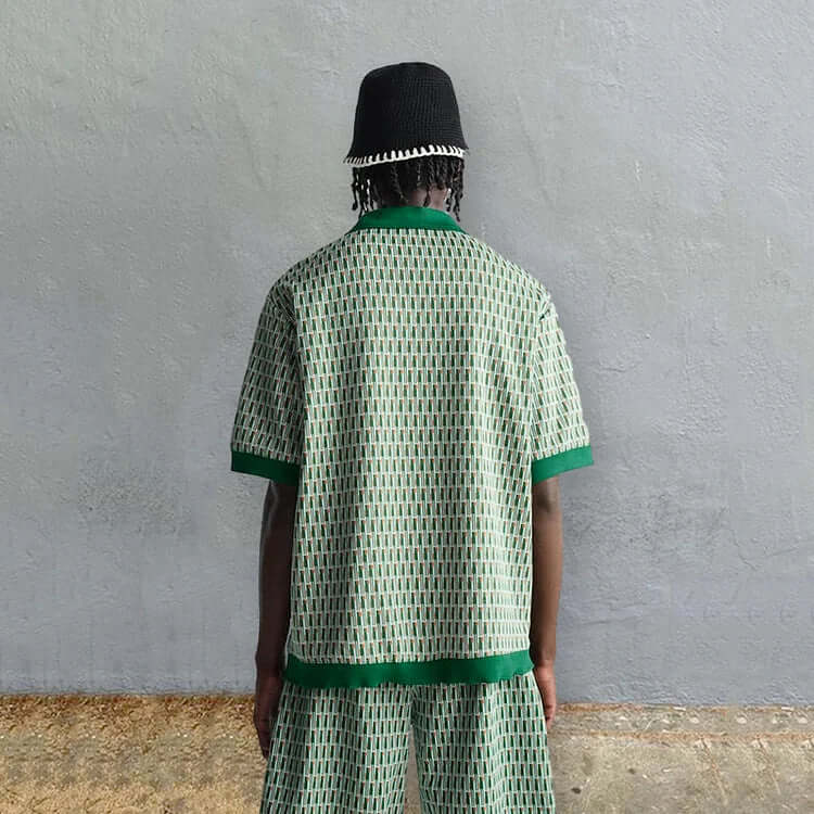 Satz Zweiteilig Hemd Shorts Lässig Freizeit