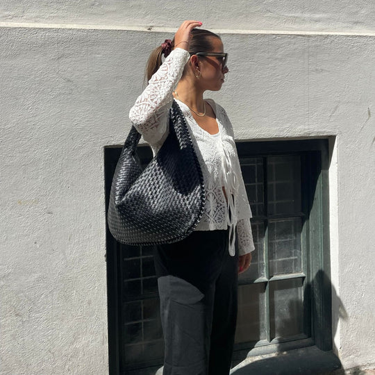 Damen Trendige Geflochtene Handtasche Bequem Alltag