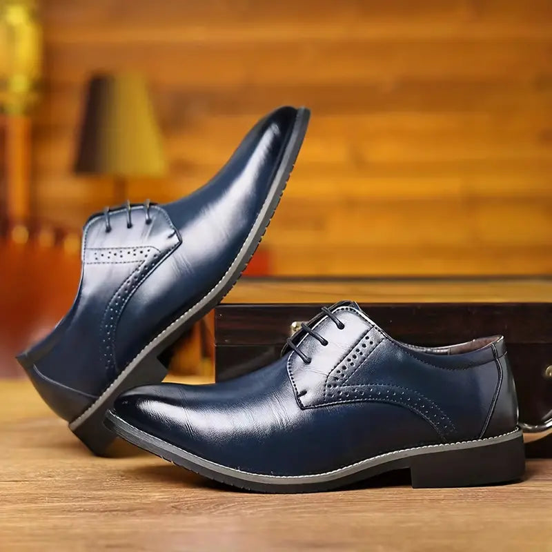 Herren Business Style Anzugschuhe Aus Kalbsleder