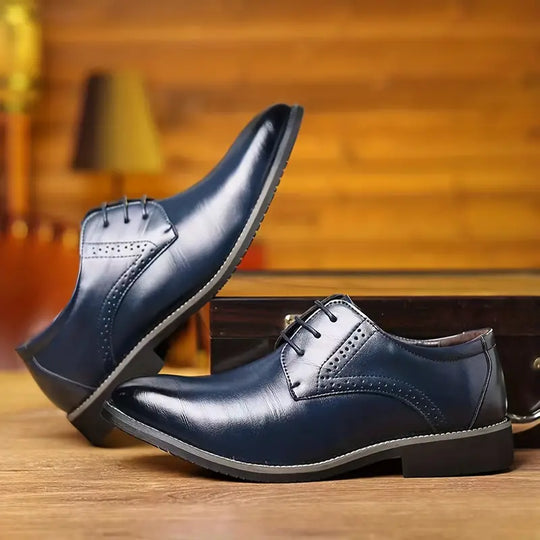 Herren Business Style Anzugschuhe Aus Kalbsleder