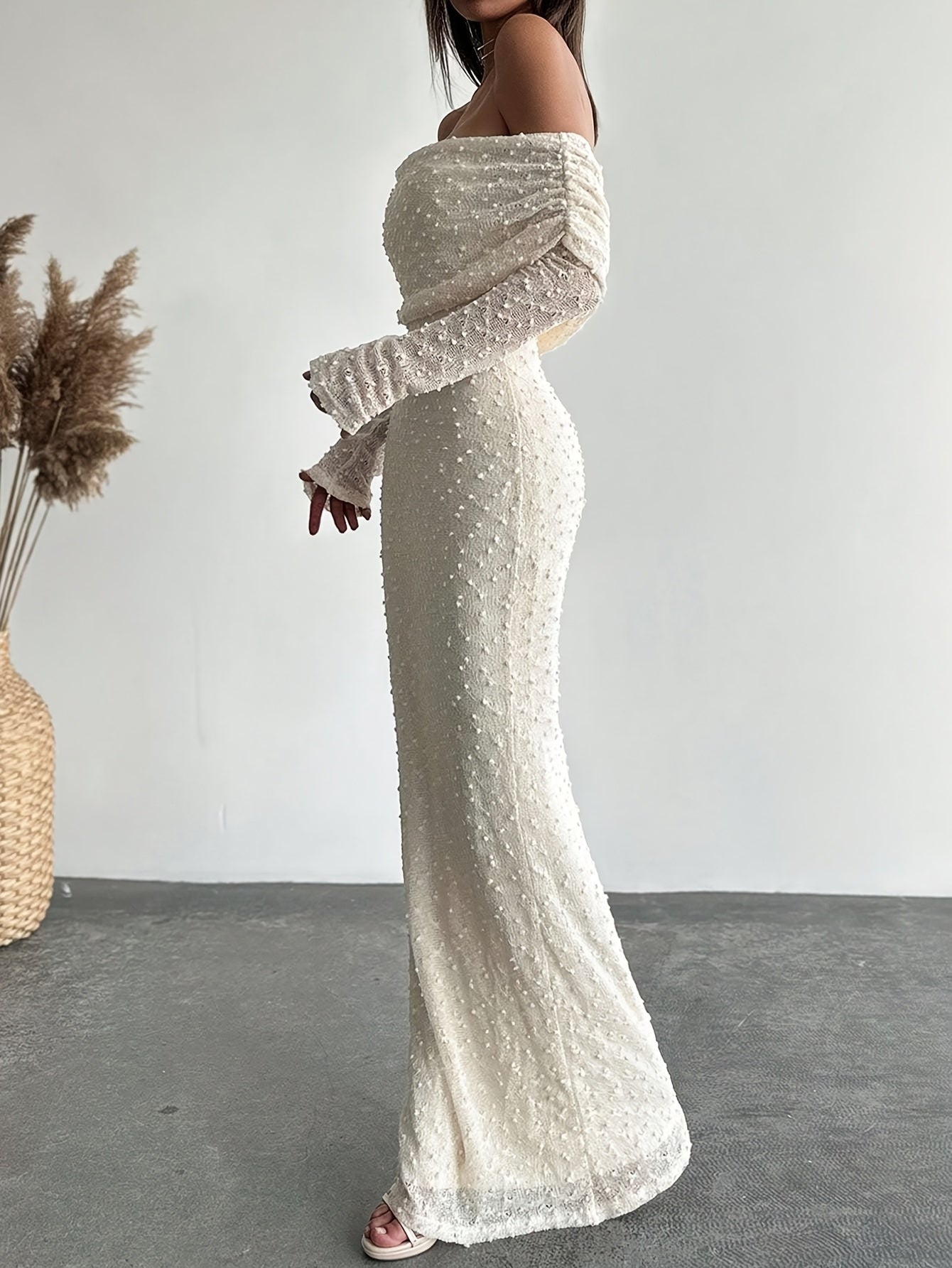 Fudus | Schulter Pailletten Kleid Abendkleid Glitzerndes Abendkleid Für Besondere Anlässe