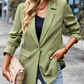 Damen Blazer mit einem Knopf, langen Ärmeln, tailliertem Schnitt, Casual Chic