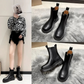 Ornella - Damen Chelsea Boots Leicht Anzuziehen mit Plateausohle