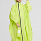 Oversized Damen Regenjacke mit Kapuze, Leichtgewicht Wasserdichte Jacke