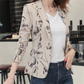 Fudus - Damen Blazer mit Blumenmuster - Perfekt für Frühling und Sommer