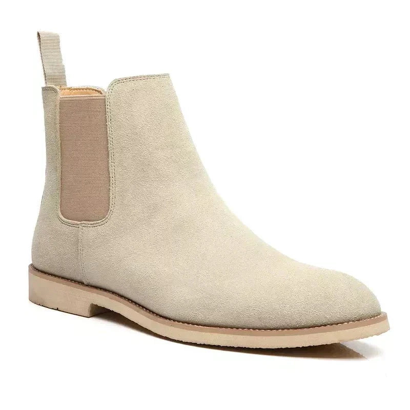 Unisex Luxe Kalb Wildleder Chelsea Boots Mit Leder Innensohle