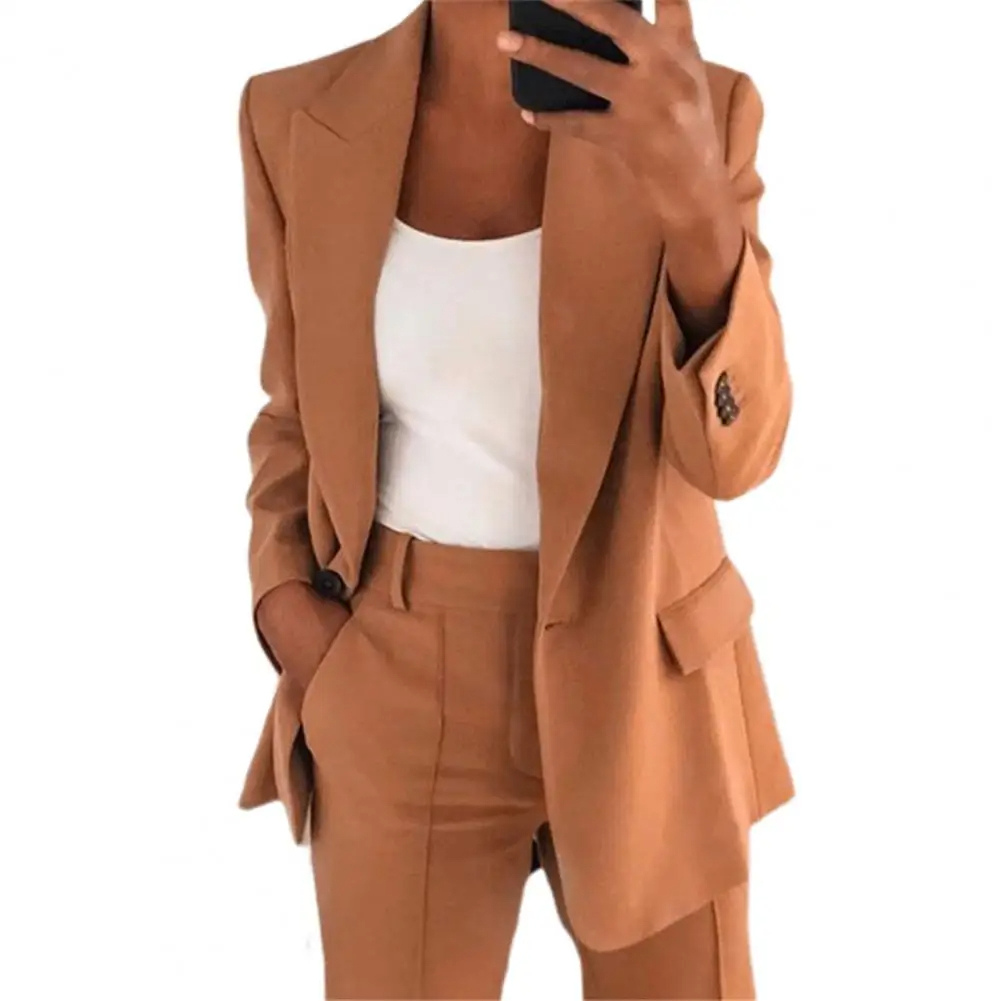 Nettech - Oversized Damen Blazer mit Einzelknopfverschluss - Stilvoll und Geschäftlich