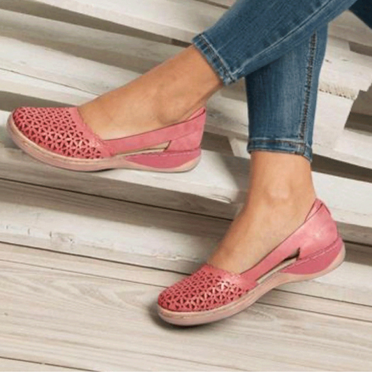 Damen Orthopädische Flachsandalen Slip On Schuhe