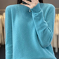 Damen Kaschmir Pullover Runder Ausschnitt Weicher Eleganter Strickpullover