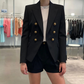 Fudus - Wendbarer Damen Blazer Mit Goldfarbenen Details - Stilvoll