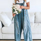 Damen Ärmelloser Lockere Denim Overall Für Lässigen Stil