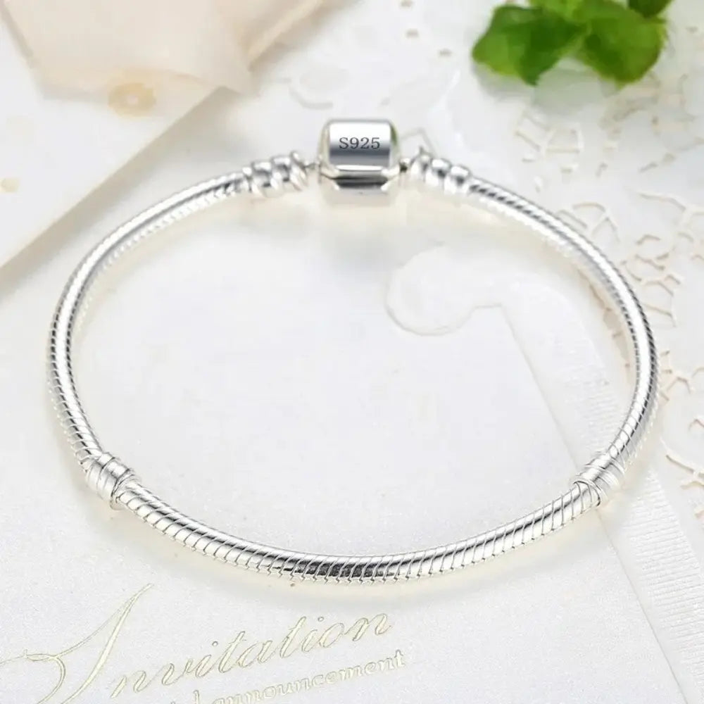 Damen Charm Armband Aus 925 Sterling Silber