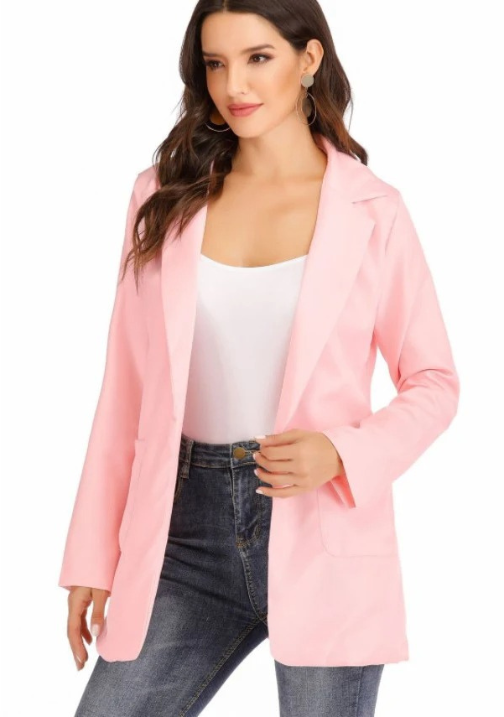 Fudus - Stilvolle Damen Blazer Mit Tiefem V-Ausschnitt - Ideal Für Jeden Tag