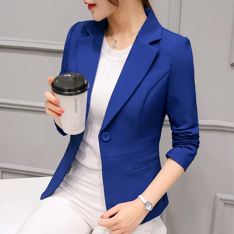 Slim Fit Damen Blazer mit langen Ärmeln - Stilvoll und Geschäftlich