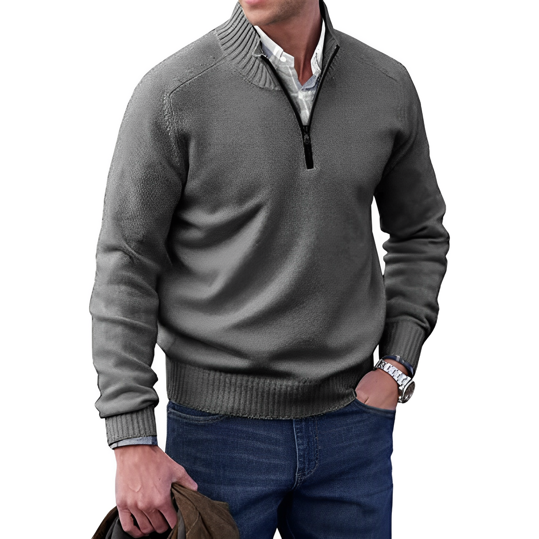 Herren Pullover Elegant Einzigartig Reißverschluss Atmungsaktiv