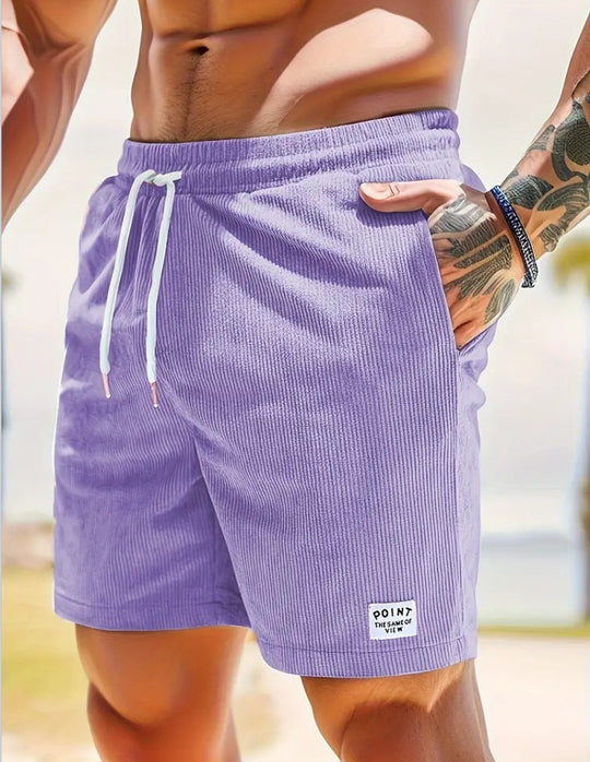 Cord Shorts Herren Schnürung Kordelzug