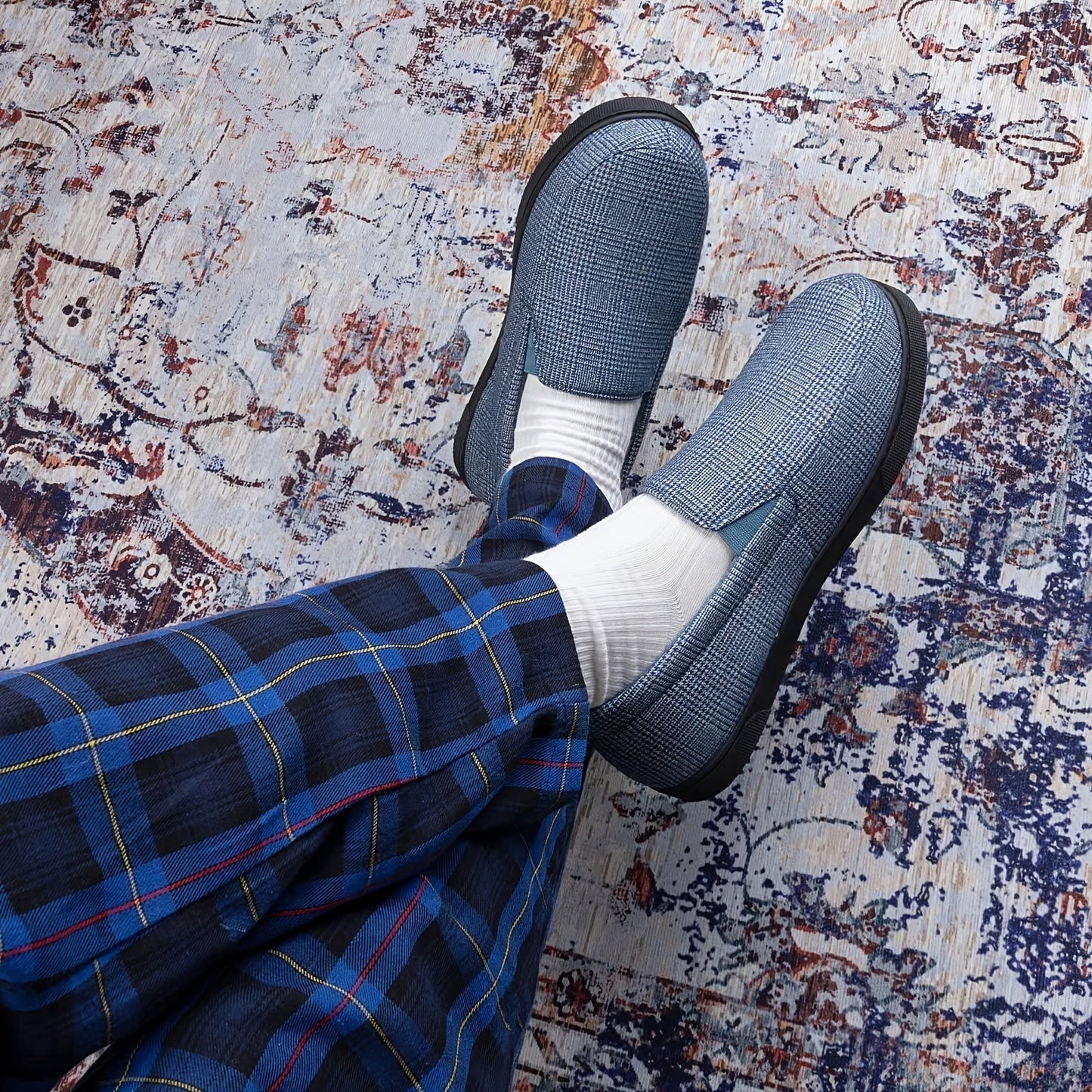 Herren Bequemer Leichter Hausschuh mit Viskoelastischem Schaum