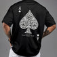 Fudus | Weinlese Ace of Spades Druck Sommer T-shirt