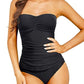 Damen Bauchkontrolle Zweiteilige Full Coverage Badeanzüge