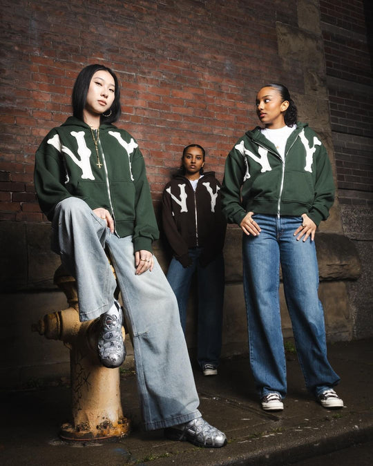 Kapuzenpulli New York Lässig Zeitlos